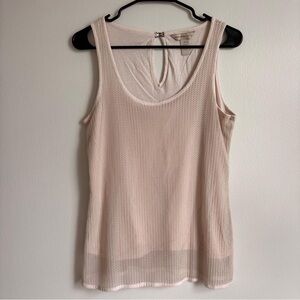 Banana Republic Light Pink Mesh Tank Top